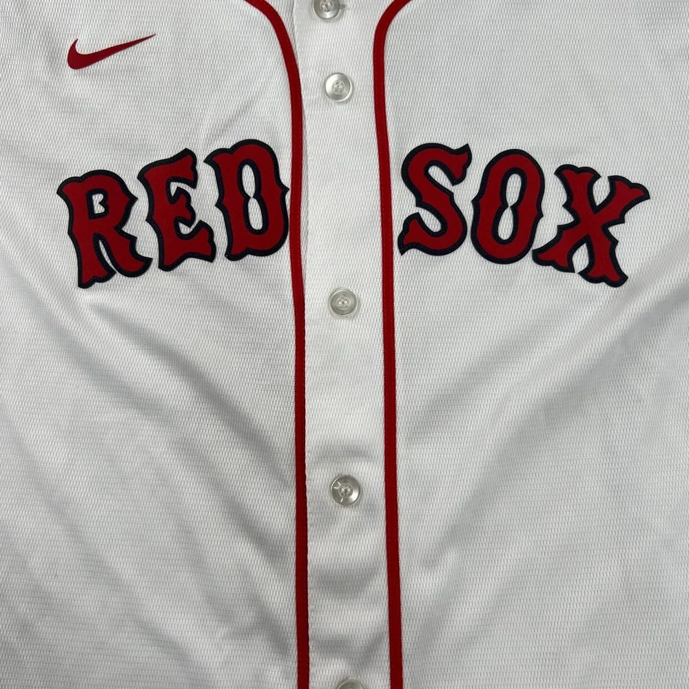 Nike White Red Boston Red Sox Jersey